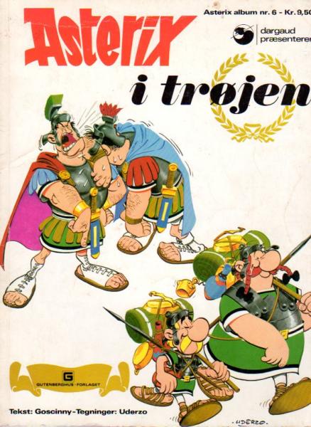 Asterix Danish Nr. 6  - ASTERIX i Trojen- 1971 - used